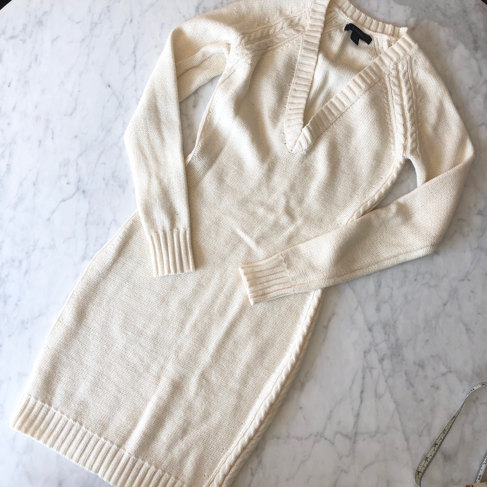 Express Fitted Long Sleeve Sweater Dress Size XS